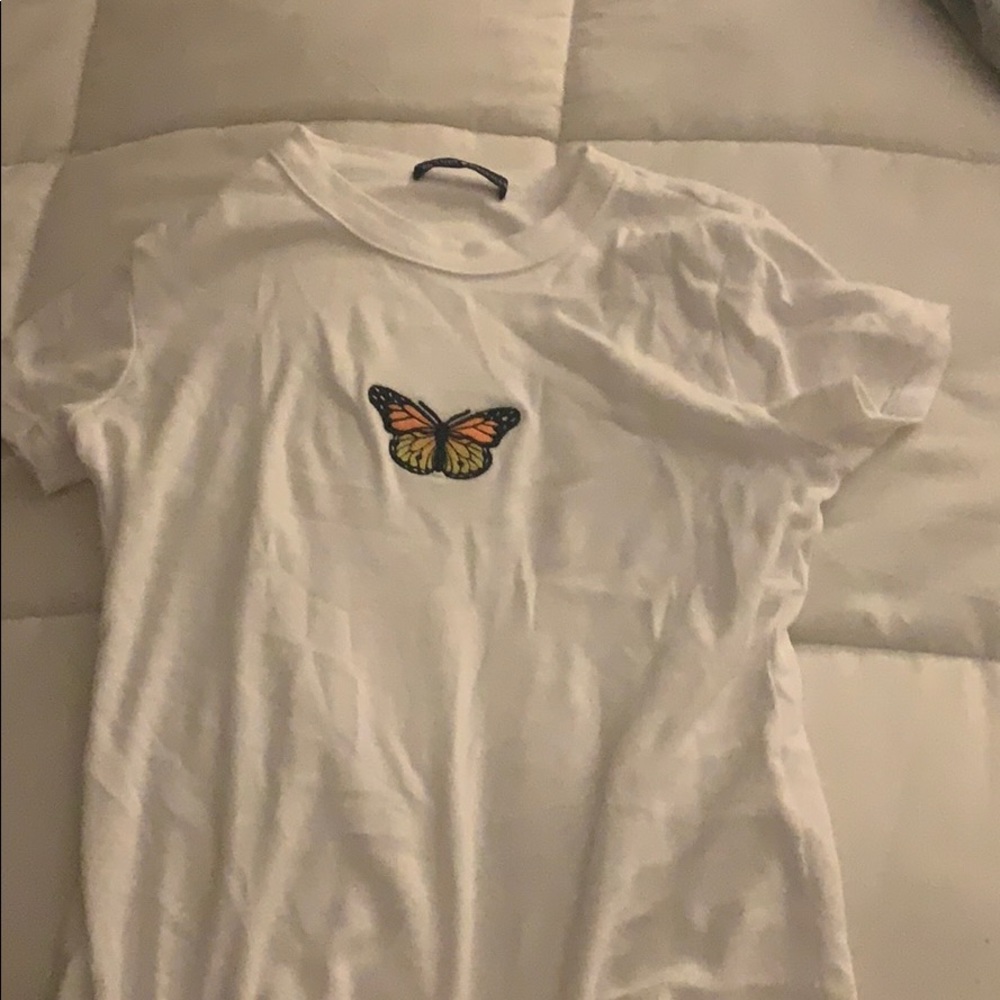 brandy melville butterfly t shirt